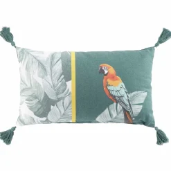 Coussin décoratif avec pompons perroquet OUTDOOR