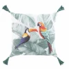 Coussin décoratif avec pompons perroquet  OUTDOOR