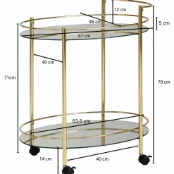 Desserte à roulettes ANCASH
