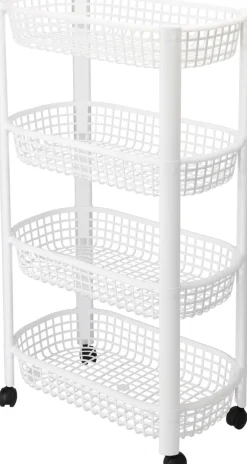 Desserte de cuisine à roulettes avec 4 paniers EH