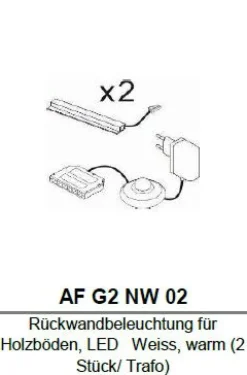 Eclairage de fond 2 pièces RAVENNA AF G2 NW 02