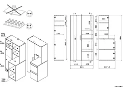 Ensemble de meubles pour machine à laver LAUNDRY 1
