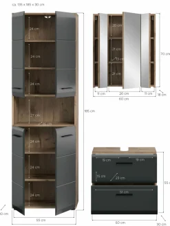 Ensemble salle de bains 3 éléments BONGA