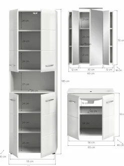 Ensemble salle de bains 5 éléments BONGA