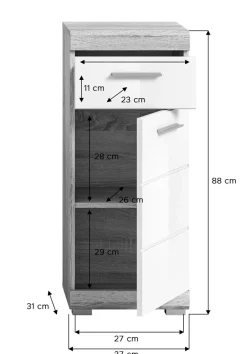 Ensemble salle de bains 4 éléments GIMBI