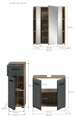 Ensemble salle de bains 3 éléments BONGA