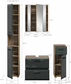 Ensemble salle de bains 4 éléments BONGA