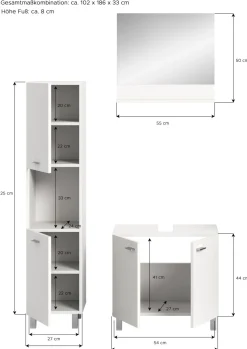 Ensemble salle de bains 3 éléments SEBETA