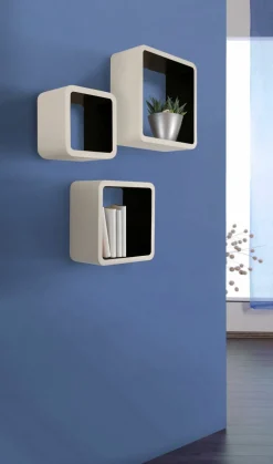 Etagères murales par lot de 3 CUBO