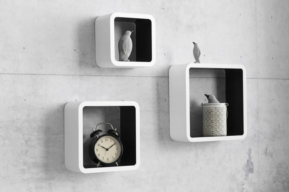 Etagères murales par lot de 3 CUBO