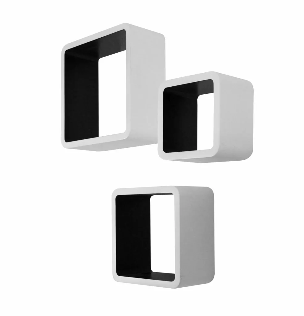 Etagères murales par lot de 3 CUBO