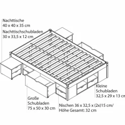 Lit à tiroirs  CLAAS