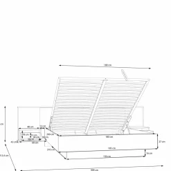 Lit avec chevets NEKTARIUS