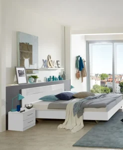 Lit avec chevets PAMELA