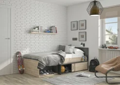 Lit avec rangement  ERQUY