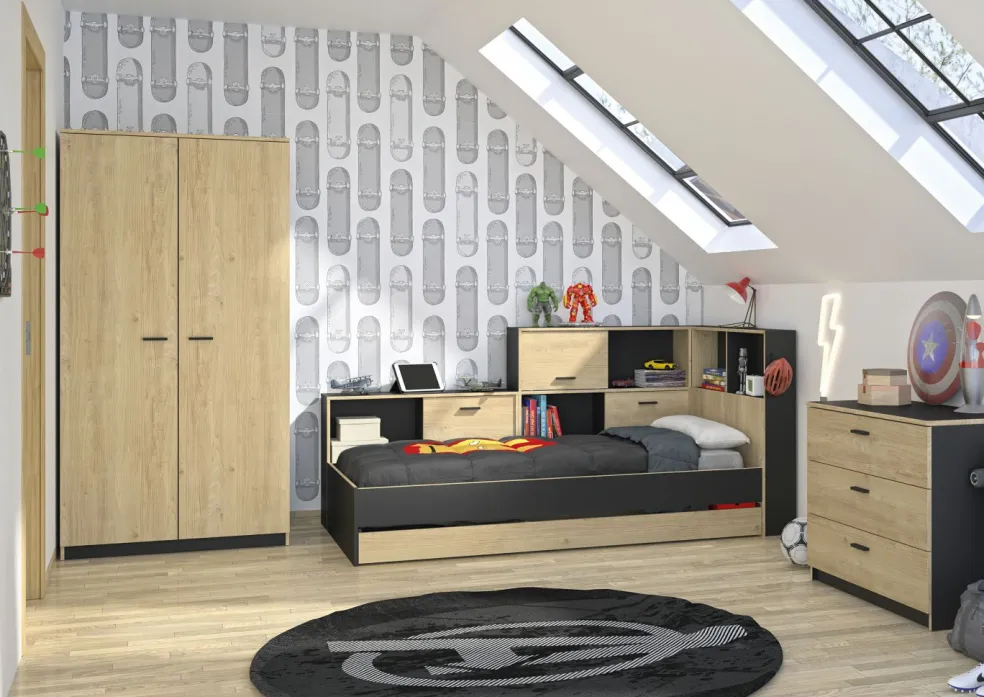 Lit avec rangement ERWAN