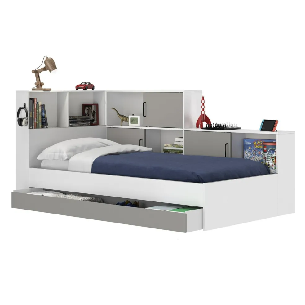 Lit avec rangement ERWAN