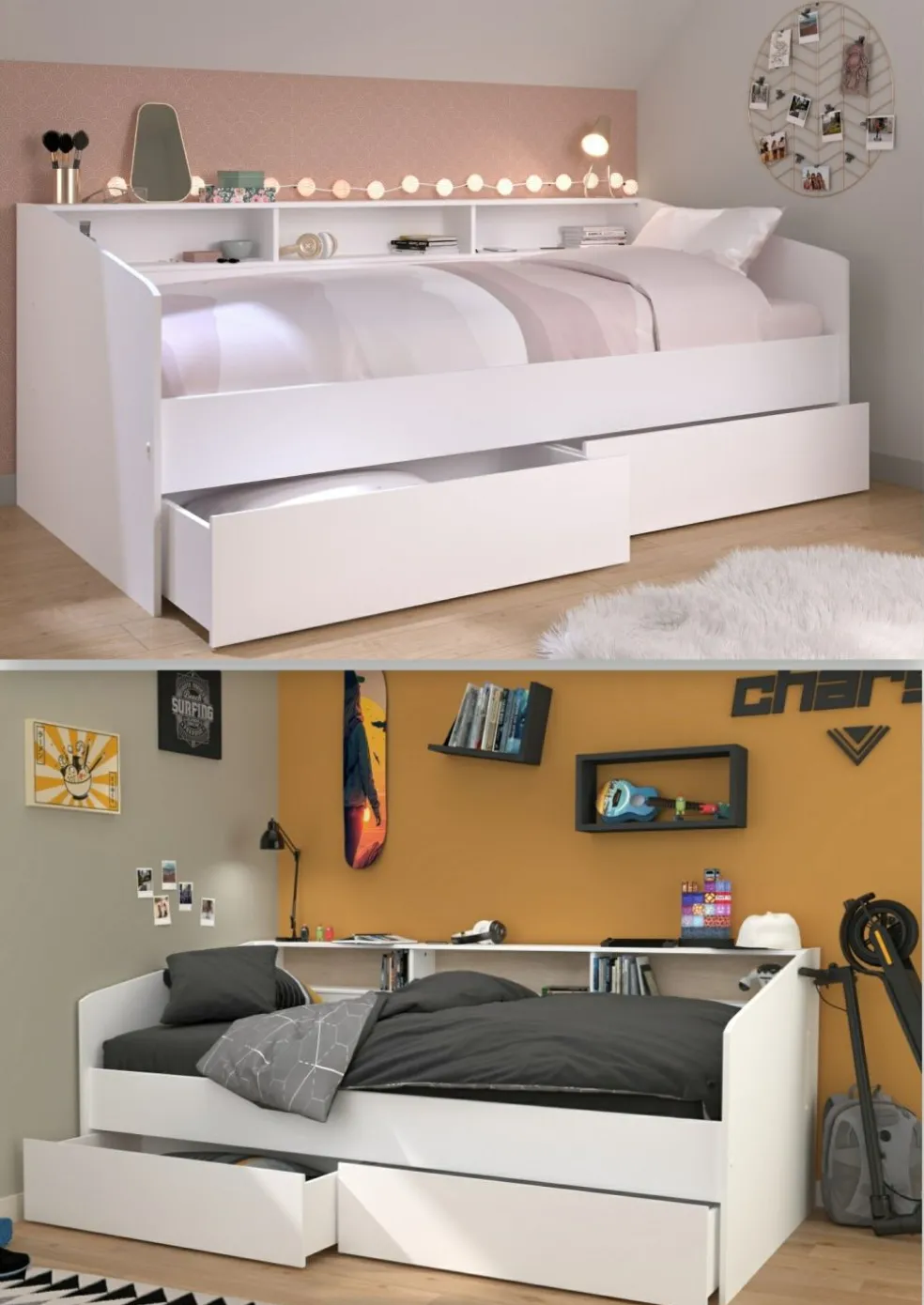 Lit avec rangement HOUSTON