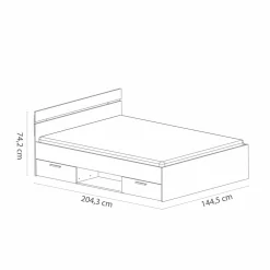 Lit avec rangement MICHIGAN