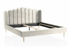 Lit capitonné coquillage PASARKEMIS