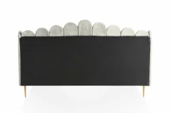 Lit capitonné coquillage PASARKEMIS