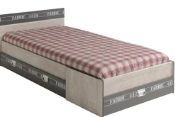 Lit d'ado 90 x 200 cm avec tiroirs FABRIC 10