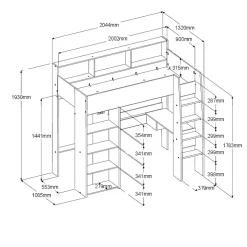 Lit mezzanine PHÖNIX 11
