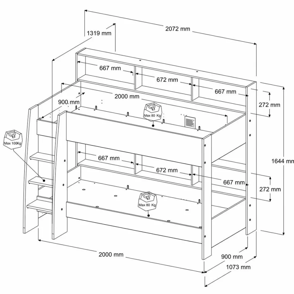 Lit superposé TAM-TAM 1