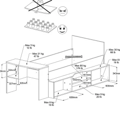 Lit surélevé NASHVILLE 1