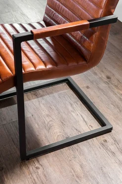 Lot de 2 chaises à piètement luge BARCELONA