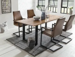 Lot de 2 chaises à piètement luge CIREBON