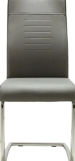 Lot de 4 chaises à piètement luge LUCKY