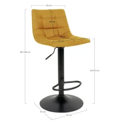 Lot de 2 chaises de bar MIDDELFART