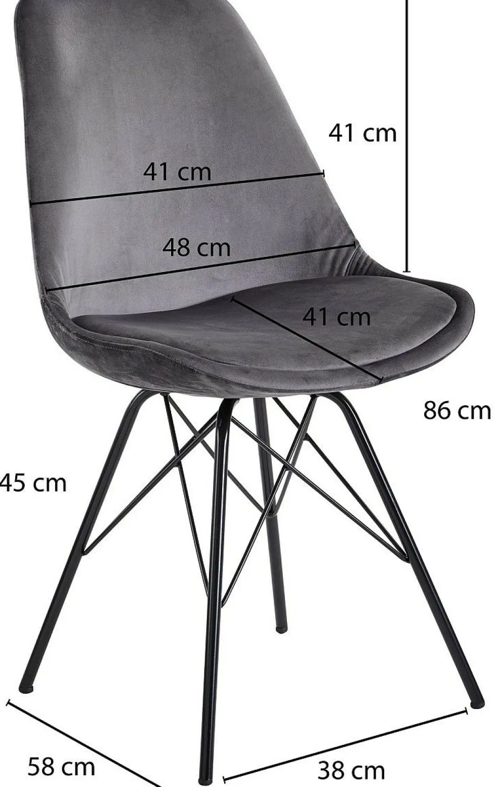 Lot de 2 chaises de salle à manger WOHNLING