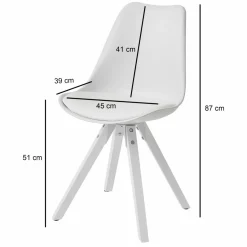 Lot de 2 chaises de salle  à manger SONGKHRAM