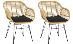 Lot de 2 chaises KUPANG