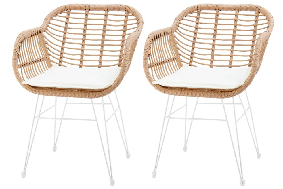 Lot de 2 chaises KUPANG