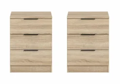 Lot de 2 chevets KOPENHAGEN