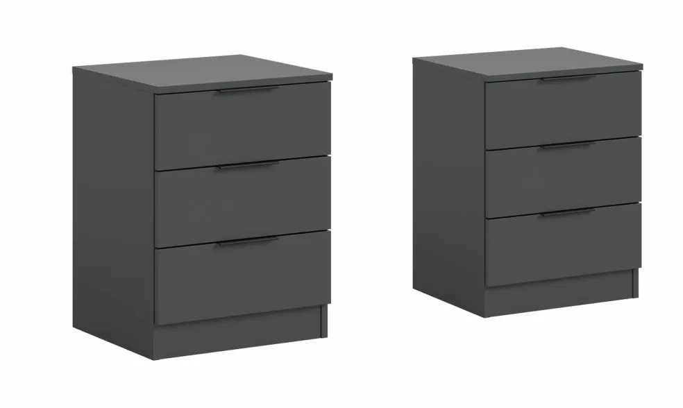 Lot de 2 chevets KOPENHAGEN