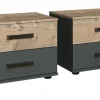 Lot de 2 chevets MALMÖ
