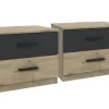 Lot de 2 chevets TANDIL