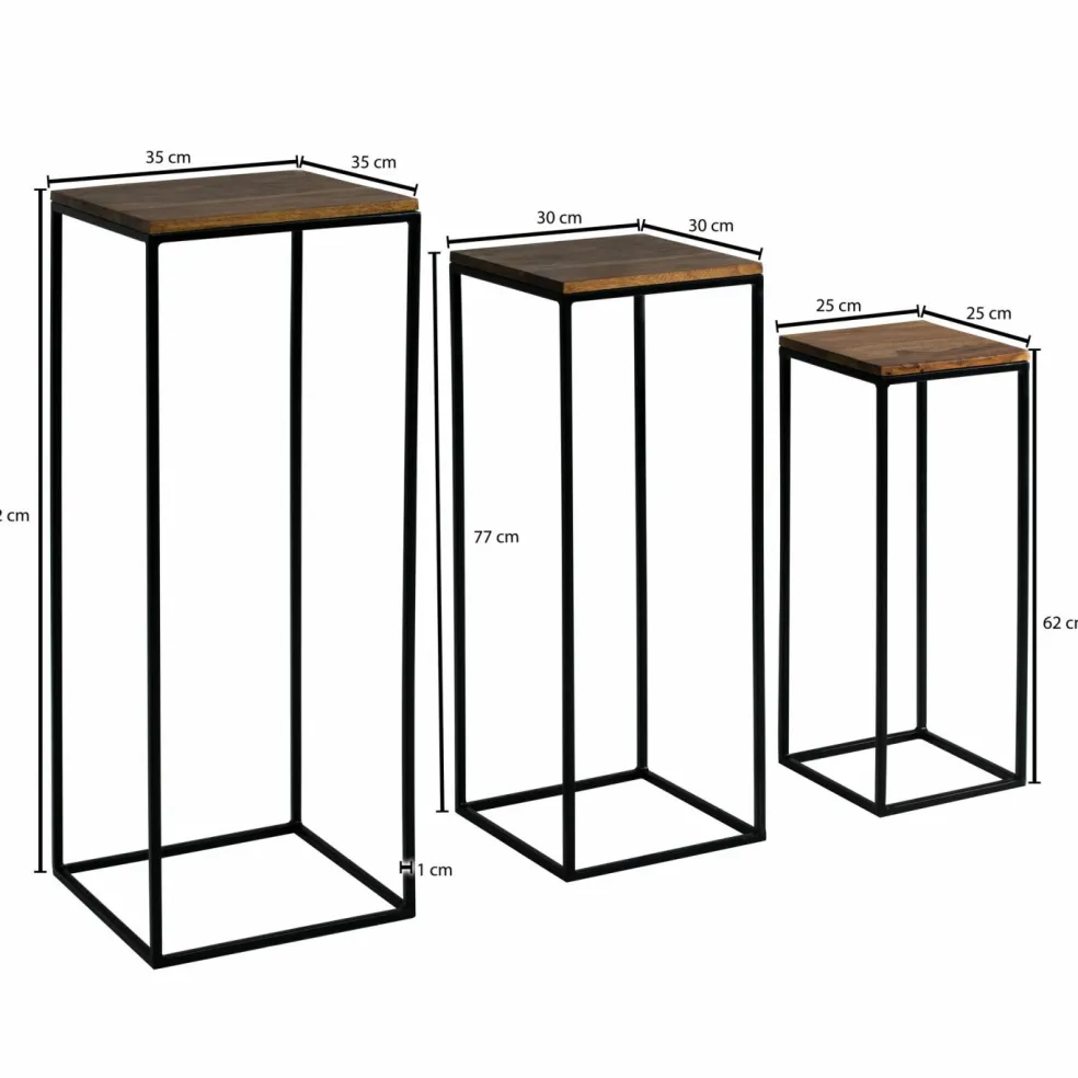 Lot de 3 sellettes LOPBURI