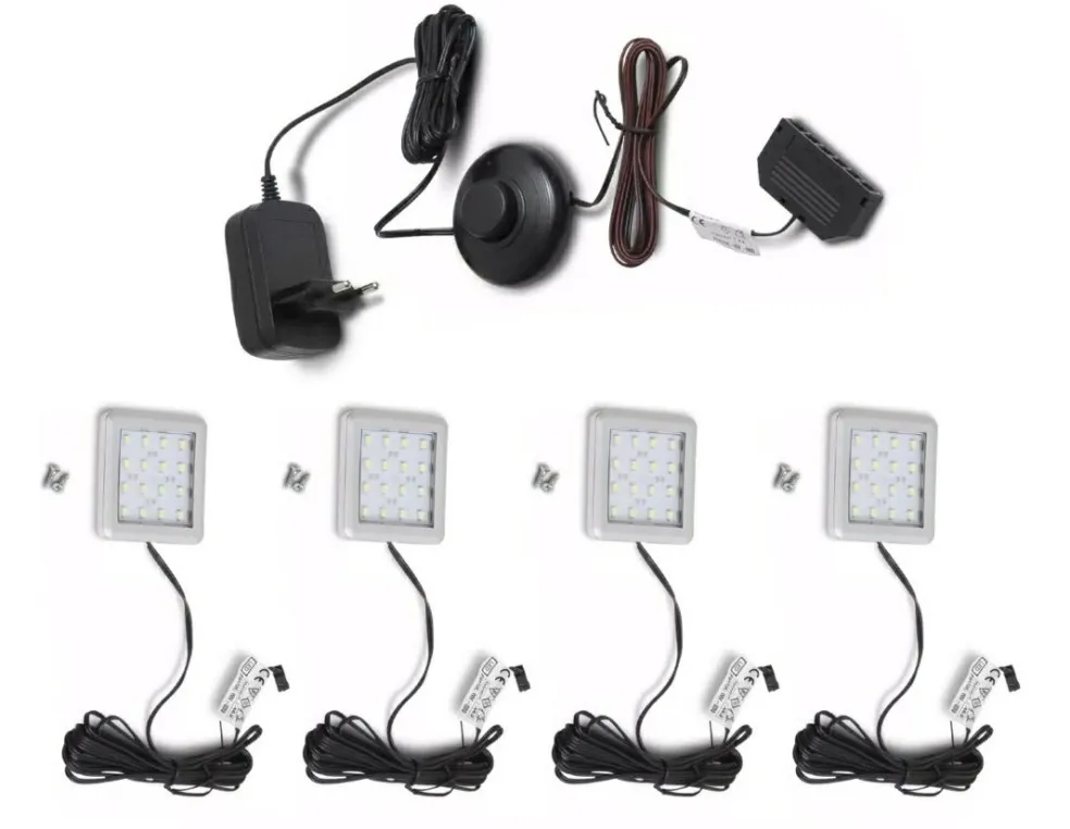 Lot de 4 spots LED XZBWWU04