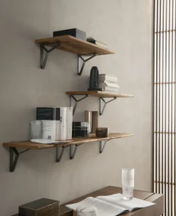 Lot de 2 supports pour étagère murale FLORENCE