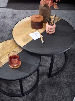 Lot de 2 tables basses DOI KIO RAI-MONG