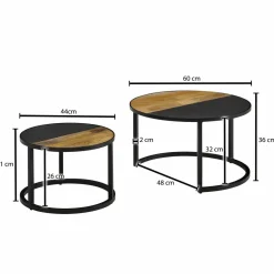 Lot de 2 tables basses DOI KIO RAI-MONG