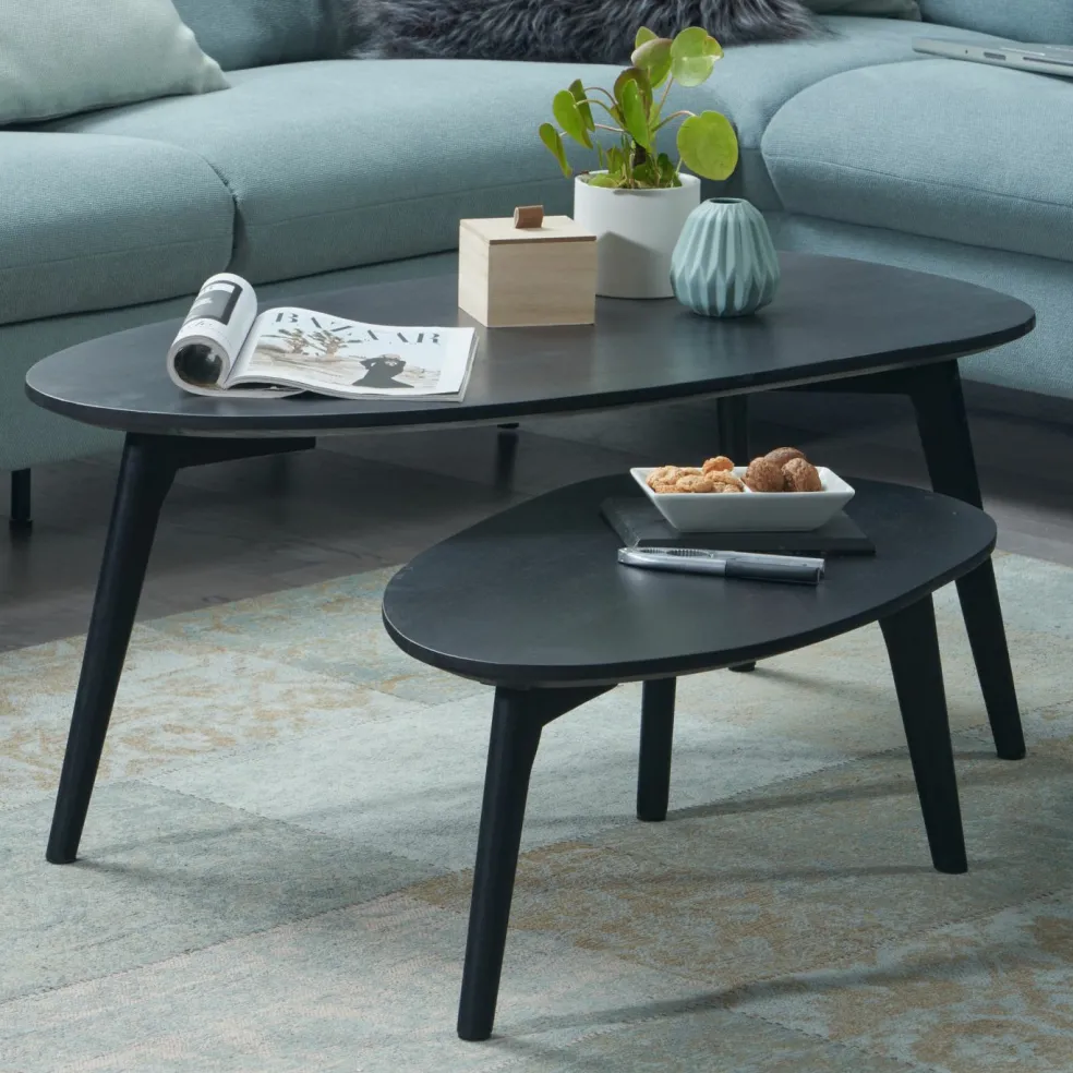 Lot de 2 tables basses DOI INTHANON