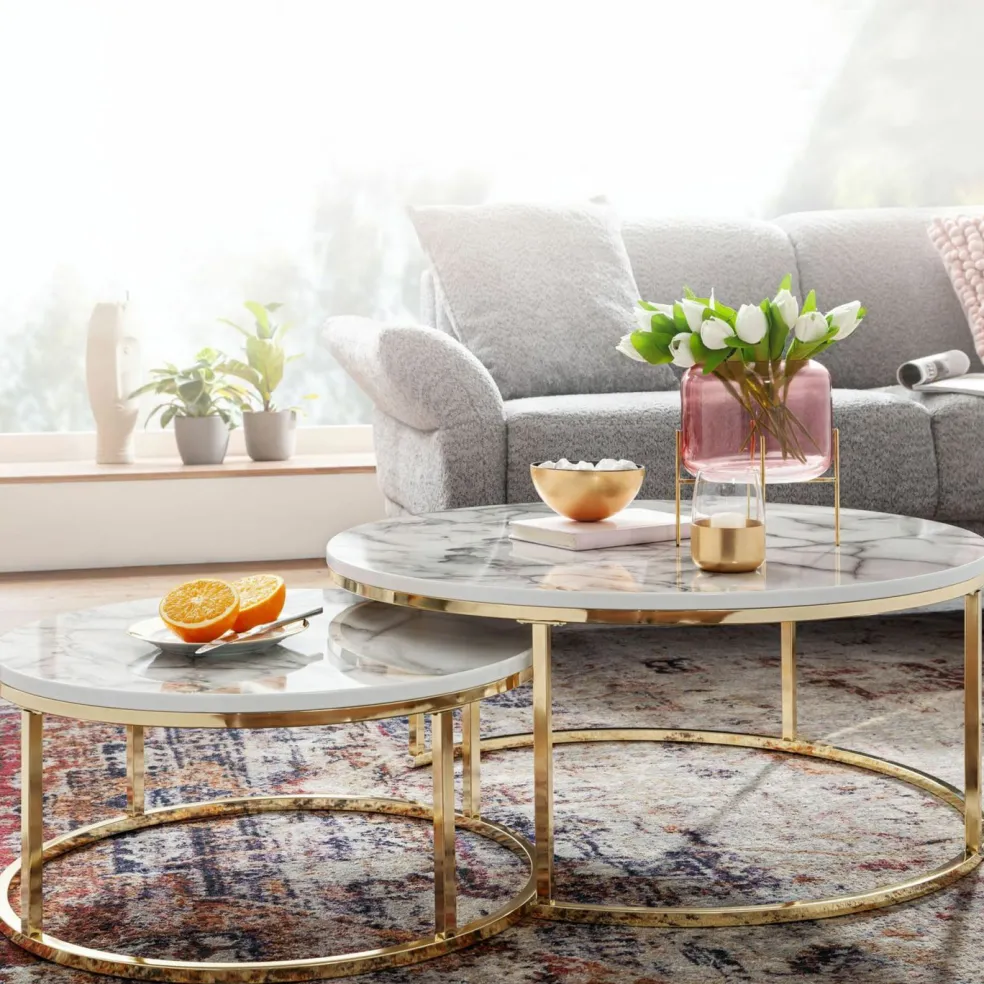 Lot de 2 tables basses LAM LUK KA