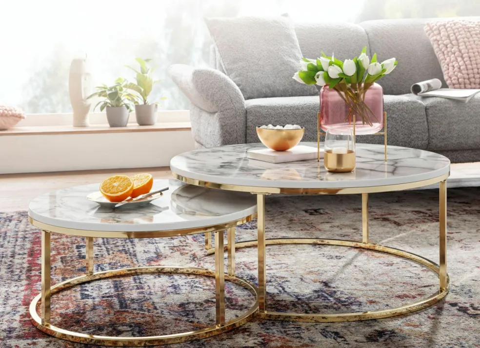 Lot de 2 tables basses LAM LUK KA