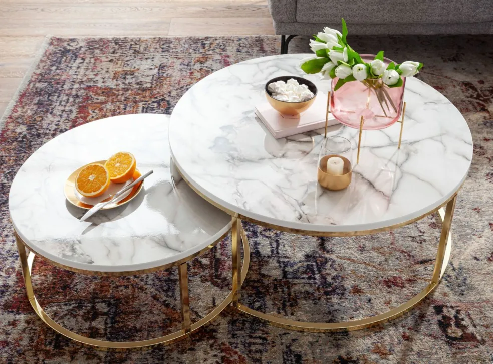 Lot de 2 tables basses LAM LUK KA